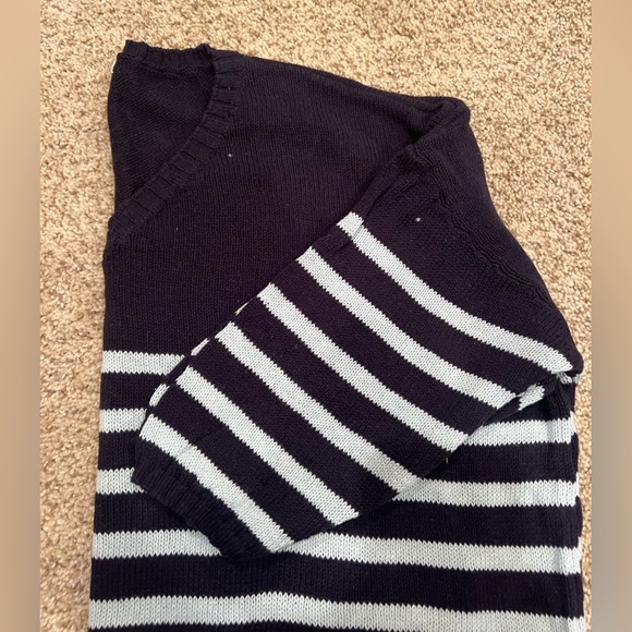 Ecote Sweaters - Ecote striped blue sweater